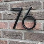 Álvaro Zwart - Moderne huisnummers - Zwarte huisnummers - Sfeerfoto 2